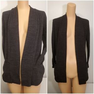 Carol Rose Multi-colored Grey/Wht/Black Cardigan
